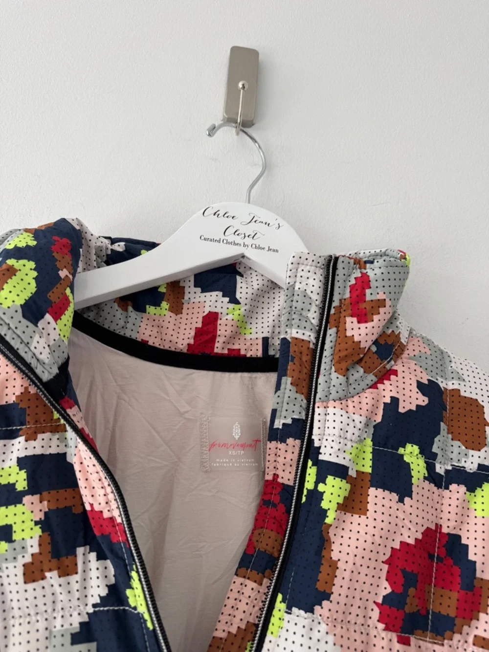 FREE PEOPLE Pippa Packable Jacket in Cross Stitch Floral XS